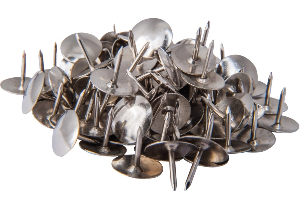 Кнопки металеві Economix нікельовані 100шт  E41101