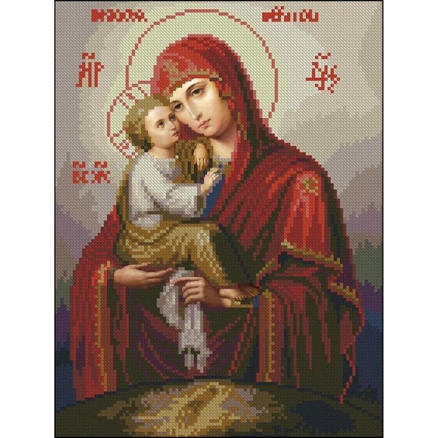 Алмазна мозаїка Strateg Богородиця 30×40 см — фото 2