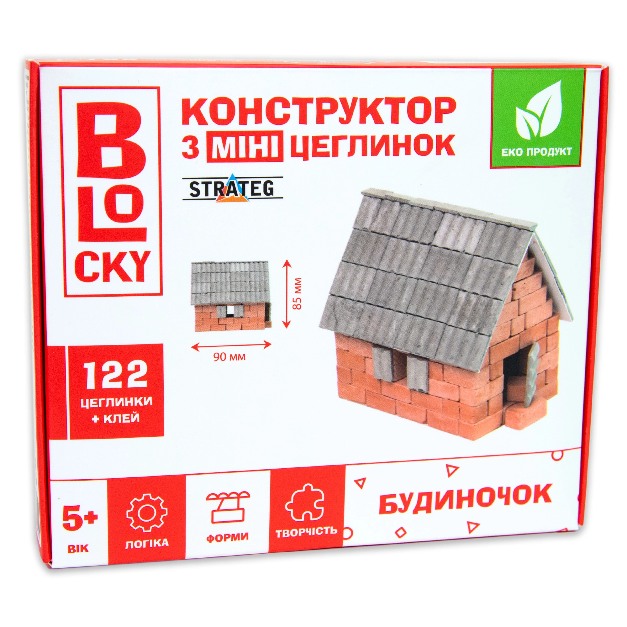 Конструктор Будівельний набір для творчості з міні-цеглинок Blocky Будиночок Strateg 31023