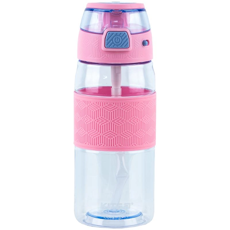 Пляшечка для води Kite 600 мл блакитно-рожева K24-1201-3