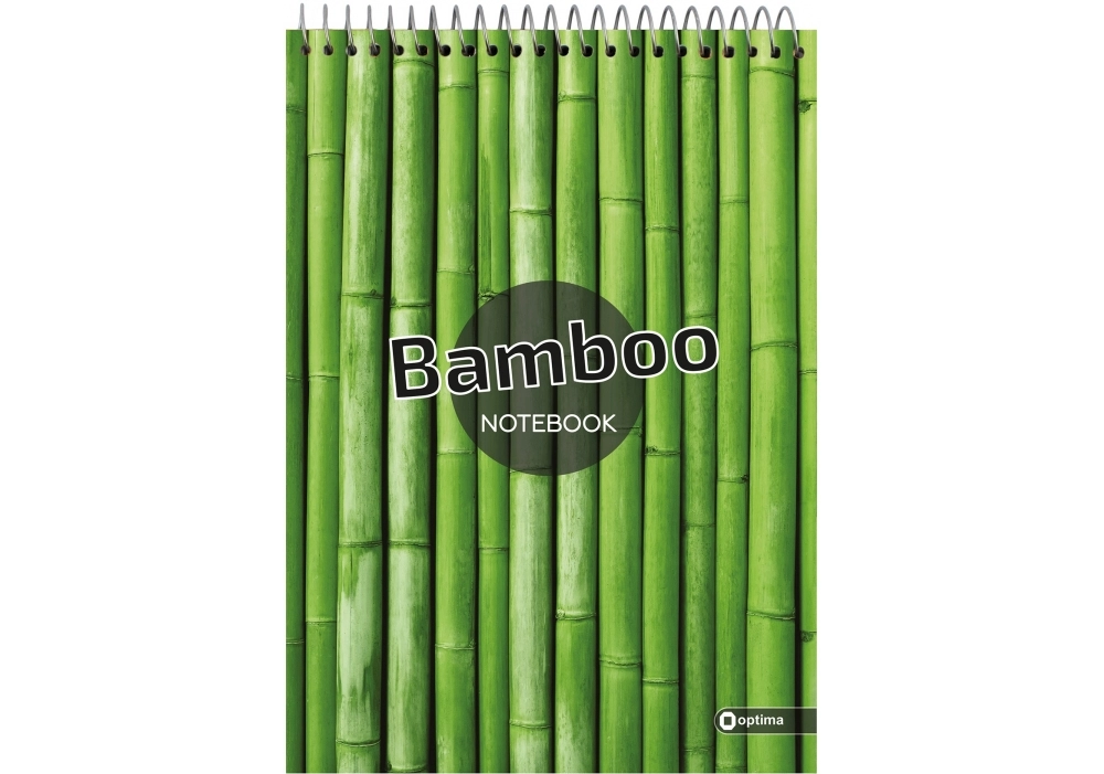 Блокнот А5, 80 арк., Малюнки природи Bamboo, клітинка, спіраль Блокнот А5, 80 арк., Малюнки природи Bamboo, клітинка, спіраль