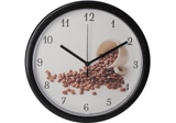 Годинник настінний пластиковий Optima COFFE, білий