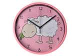Годинник настінний пластиковий Optima LITTLE LAMB, рожевий