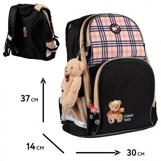 Рюкзак шкільний напівкаркасний YES S-100 Classic Bear 559577