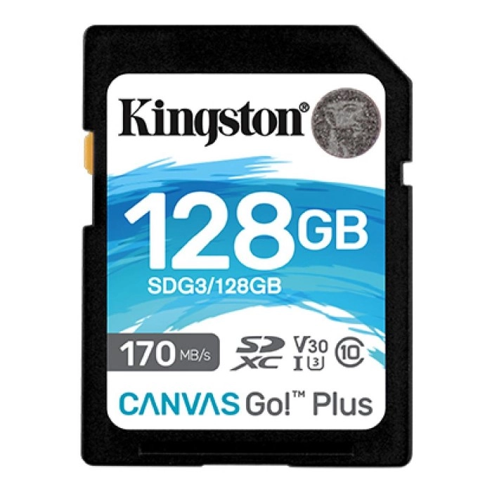 Флеш картка Kingston 128GB SDXC class 10 UHS-I U3 Canvas Go Plus (SDG3/128GB)