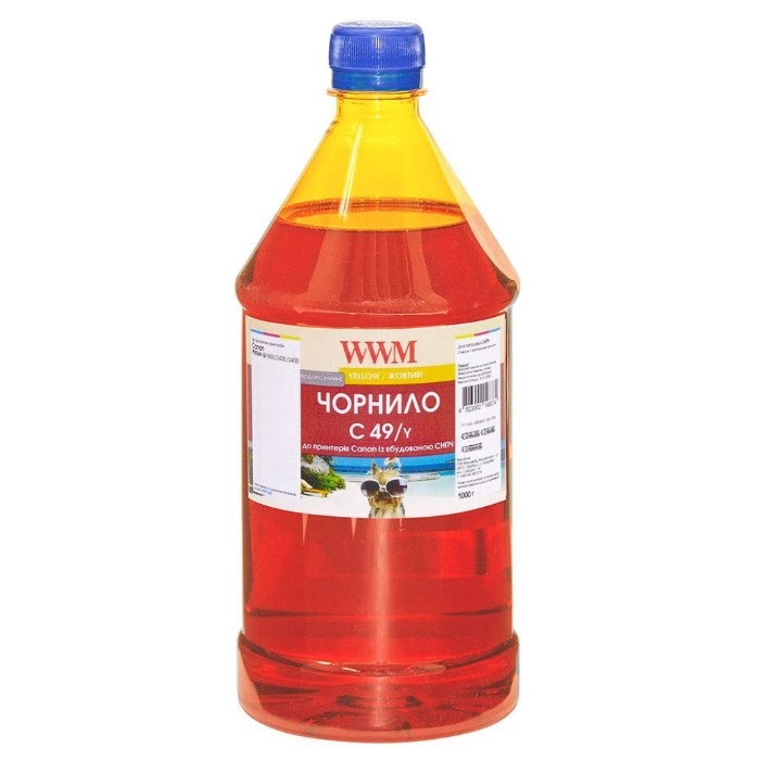 Чорнило WWM Canon GI-490 1000г Yellow (C49/Y-4) Чорнило WWM Canon GI-490 1000г Yellow (C49/Y-4)