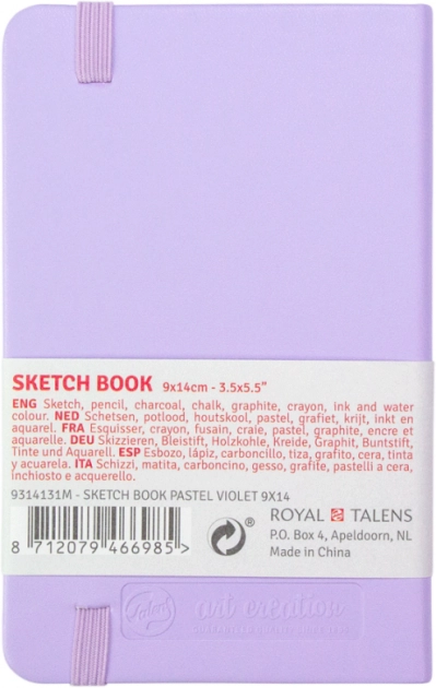 Блокнот для графіки Talens Art Creation 140г/м2 9*14см 80л Pastel Violet Royal Talens