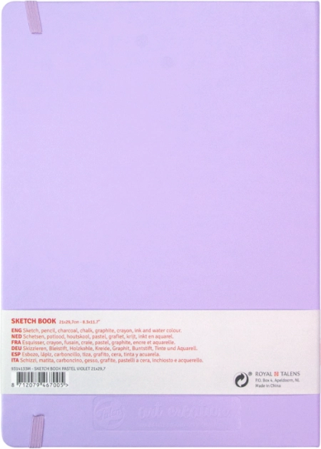 Блокнот для графіки Talens Art Creation 140г/м2 21*29,7см 80л Pastel Violet Royal Talens