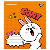 Зошит 12 аркушів клітинка YES Line friends 766272