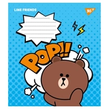 Зошит 12 аркушів клітинка YES Line friends 766272