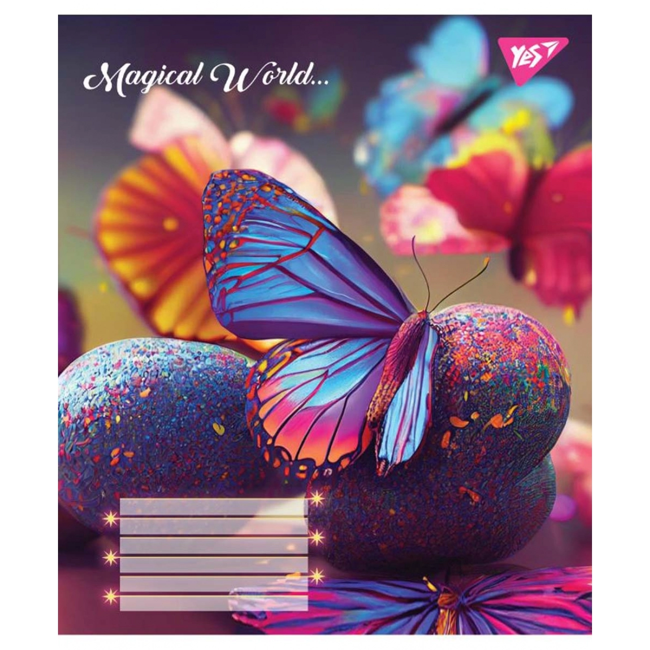 Зошит 12 аркушів коса лінія YES Magical world 766309