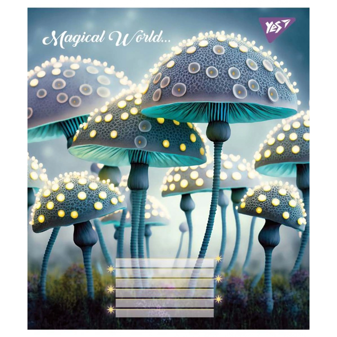Зошит 12 аркушів коса лінія YES Magical world 766309