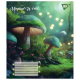 Зошит 12 аркушів коса лінія YES Magical world 766309