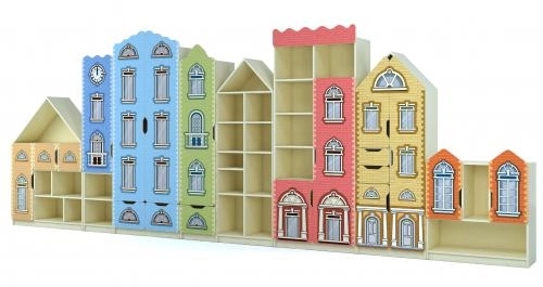 Стінка Старе місто елемент №2 800х320х2030мм Крем 16 мм 5602_Кр+ФЦ Колір