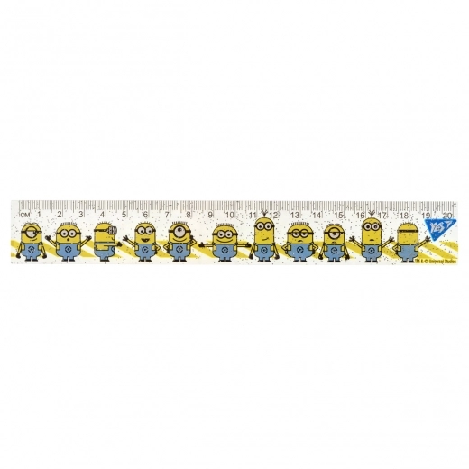 ЛІНІЙКА  20 СМ. ПЛАСТ. Minions 370500 YES