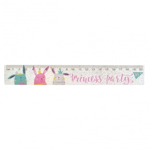 ЛІНІЙКА  20 СМ. ПЛАСТ. Princess party 370509 YES