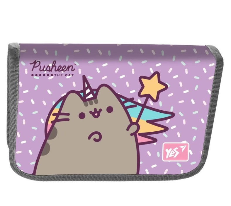 Пенал твердий YES одинарний без клапана HP-02 Pusheen