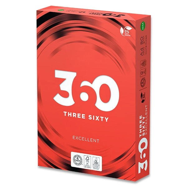 Папір офісний А4, 360 EXCELLENT  клас A, 80 г/м2, 500 л.