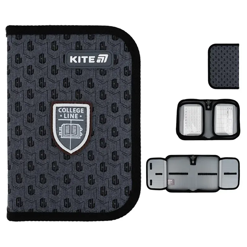 Пенал Kite 1 відділення 2 відвороти без наповнення 622 College Line K25-622-2