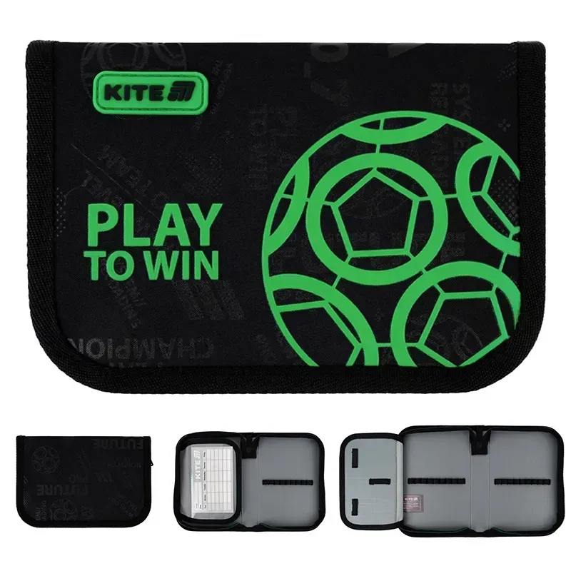 Пенал Kite 1 відділення 1 відвороти без наповнення 621 Play&Win K25-621-2