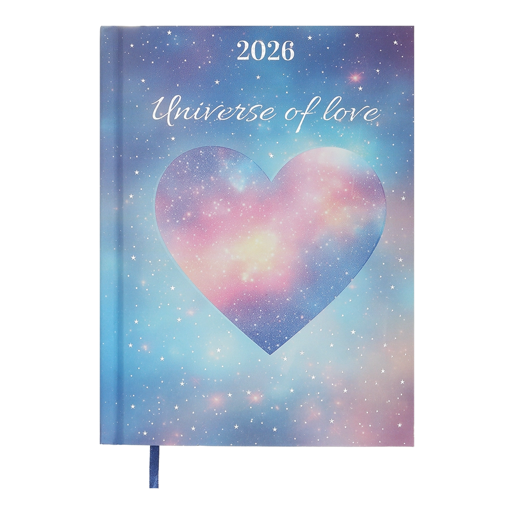 Щоденник датований A5 2026 Buromax Romantic бірюзовий BM.2170-06