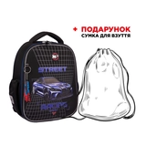 Рюкзак ортопедичний каркасний YES H-100 My First Car LED 559844+ПОДАРУНОК