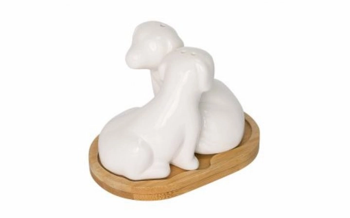 Набір на підставці сіль/перець форма Цуценята 21-275-007 Krauff Набір на підставці сіль/перець форма Цуценята 21-275-007 Krauff