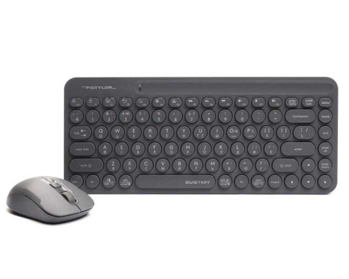 Комплект бездротовий клавіатура та миша A4Tech FG3200 Air2 (Grey)