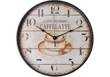 Годинник настінний пластиковий Optima CAFFELATTE, білий
