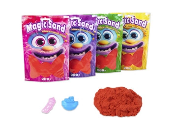 Кінетичний пісок Magic sand в пакеті 39401-6 червоний 200 г