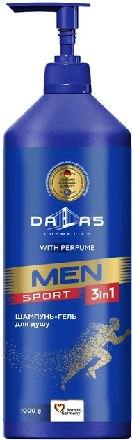 Шампунь-гель чоловічий Dalas 3в1 Sport 970мл 142092 Шампунь-гель чоловічий Dalas 3в1 Sport 970мл 142092