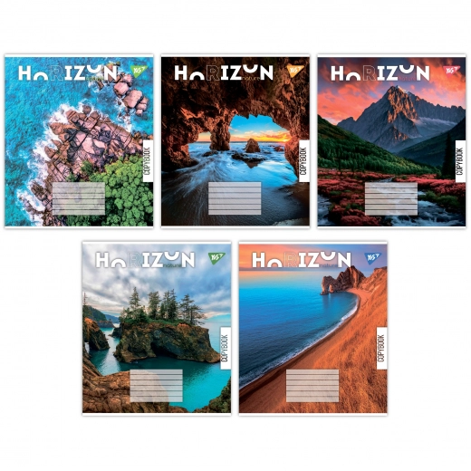 Зошит учнівський 48 аркушів клітинка Yes Horizon nature 767110 Зошит учнівський 48 аркушів клітинка Yes Horizon nature 767110