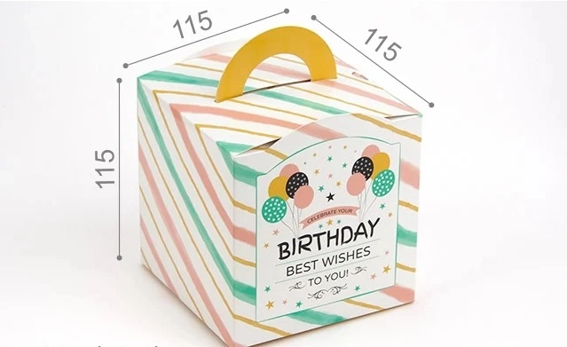 Коробка подарункова Кубик з ручкою Birthday WonderPack М0067-о2