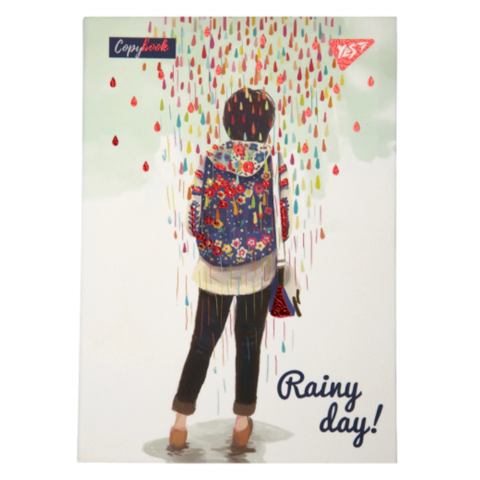 Блокнот А6 Yes 64 аркуші інтегральна обкладинка Rainy day клітинка 152085 — фото 2