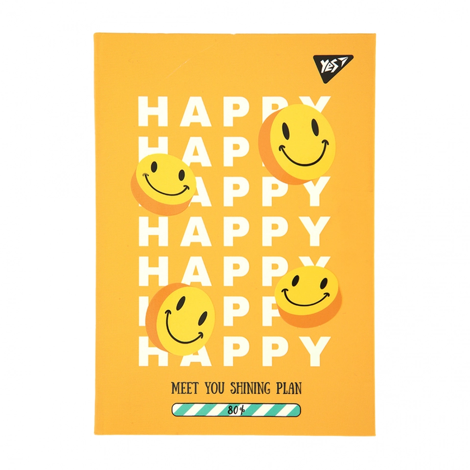 Блокнот А6 Yes 64 аркуші інтегральна обкладинка Smile клітинка 152088 — фото 2