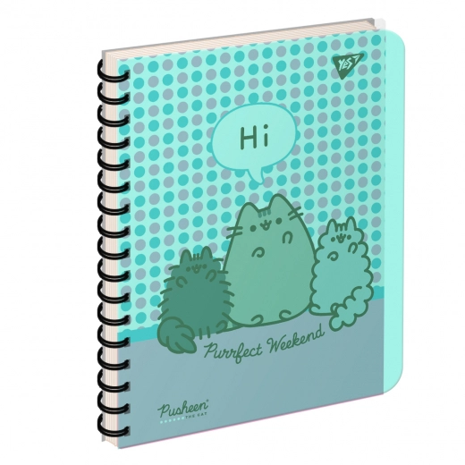 Блокнот YES А5/144 пластикова обкладинка Pusheen 681970