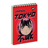 Блокнот YES А6/80 аркушів одинарна спіраль Anime Tokyo 151898
