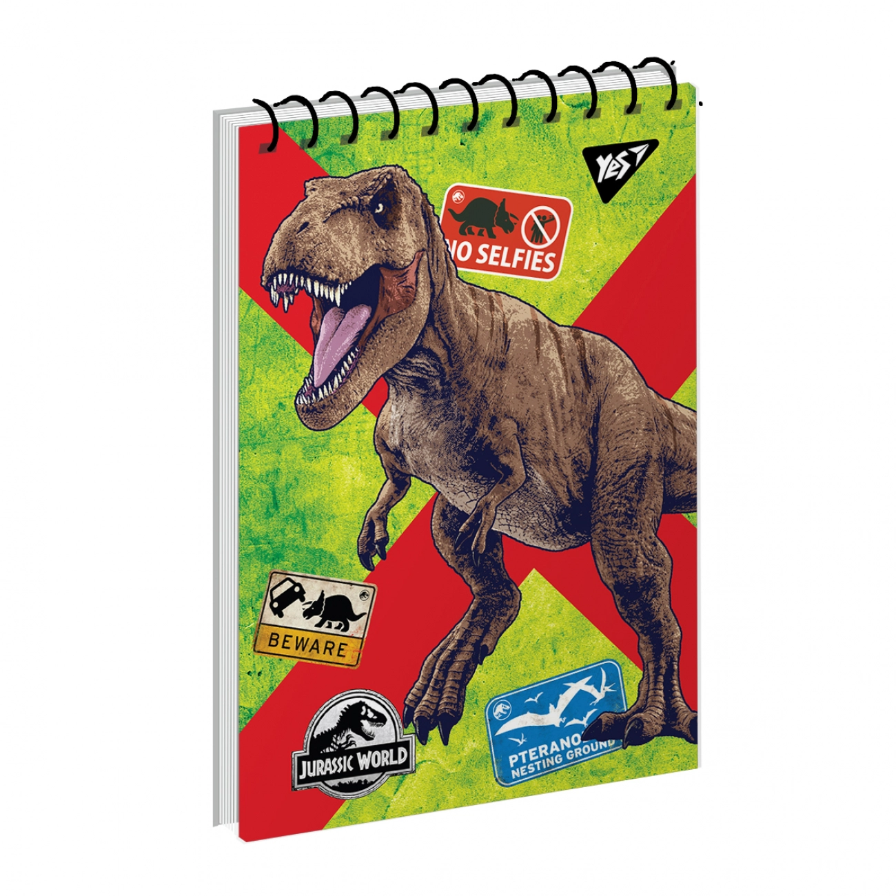 Блокнот YES А6/80 аркушів одинарна спіраль Jurassic World Dino tracker 151901