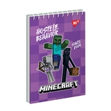 Блокнот YES А6/80 аркушів одинарна спіраль Minecraft 151961