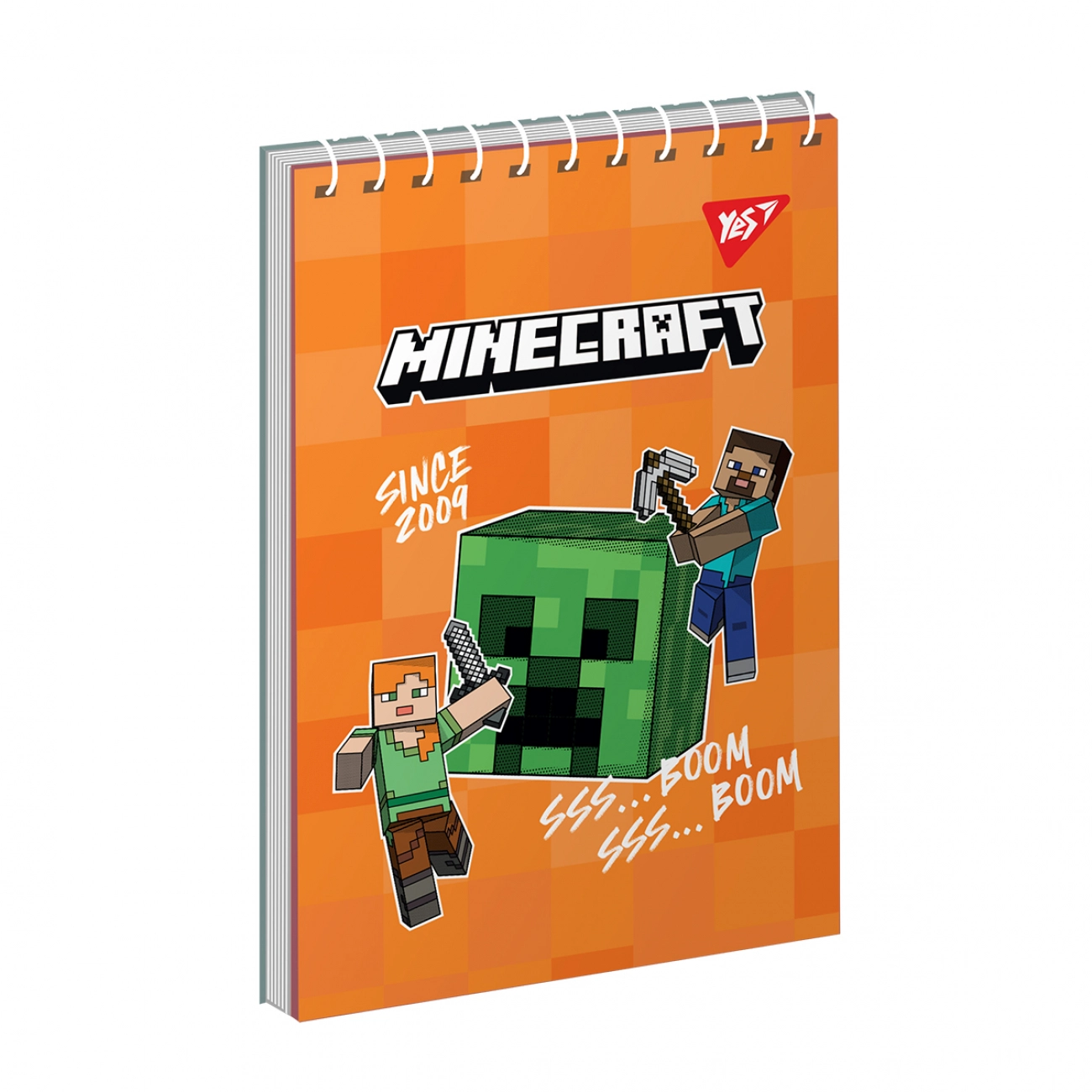 Блокнот YES А6/80 аркушів одинарна спіраль Minecraft 151961