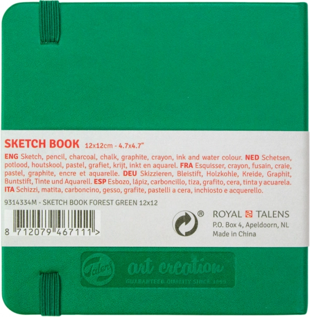 Блокнот для графіки Talens Art Creation Forest Green 12×12см — фото 4