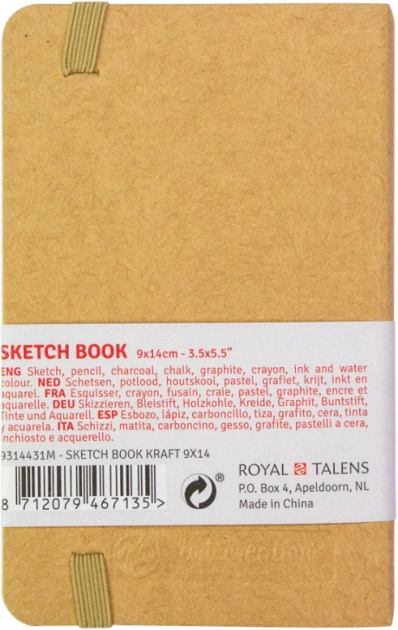 Блокнот для графіки Talens Art Creation 140г/м2 9*14см 80л Kraft Royal Talens