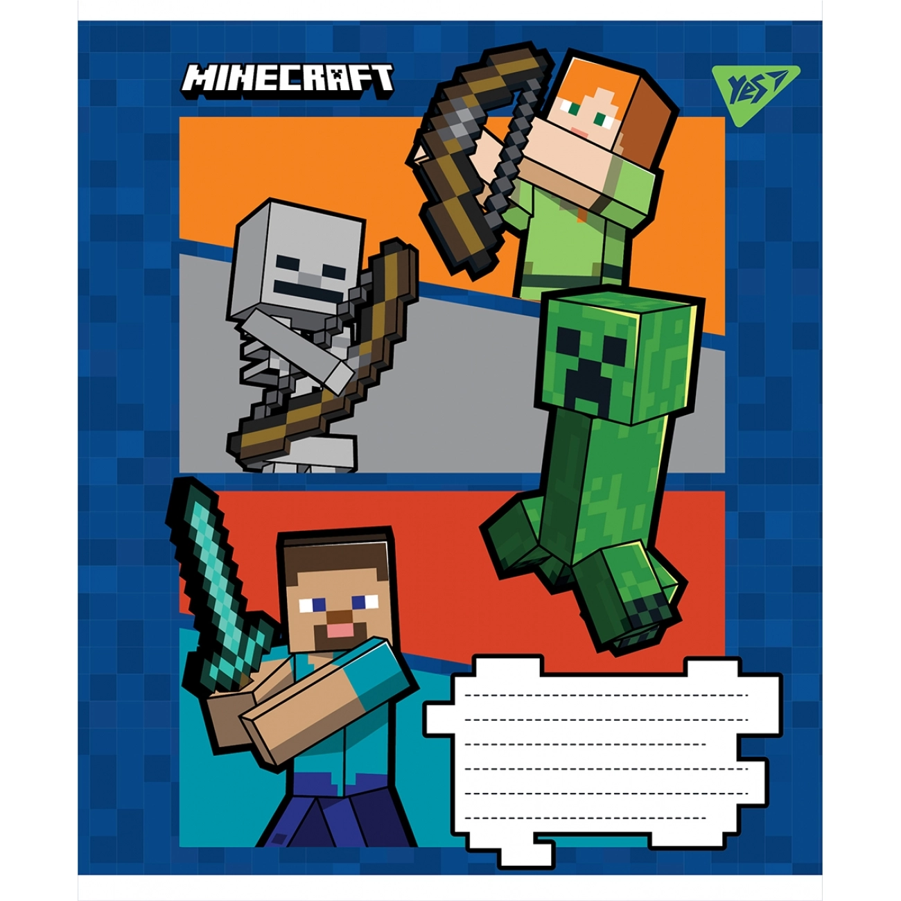 Зошит 12 кос. YES Minecraft*