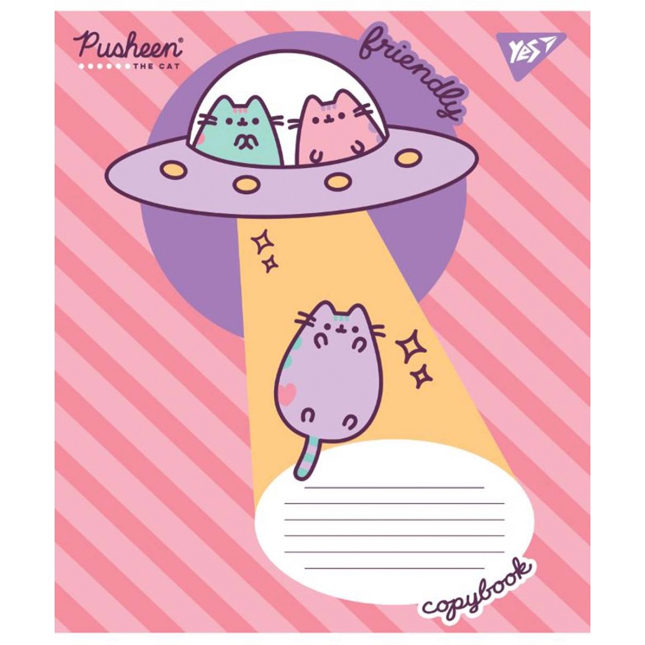 Зошит 12 аркушів лінія YES Pusheen 766293