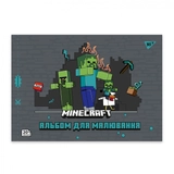 Альбом для малювання YES А4 20 аркушів Minecraft скоба з перфорацією 130596
