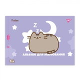 Альбом для малювання YES А4 28 аркушів Pusheen скоба з перфорацією 130590