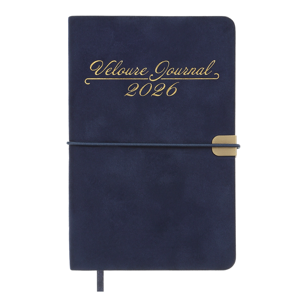 Щоденник датований A6 2026 Buromax Velour синій BM.2512-02 Щоденник датований A6 2026 Buromax Velour синій BM.2512-02