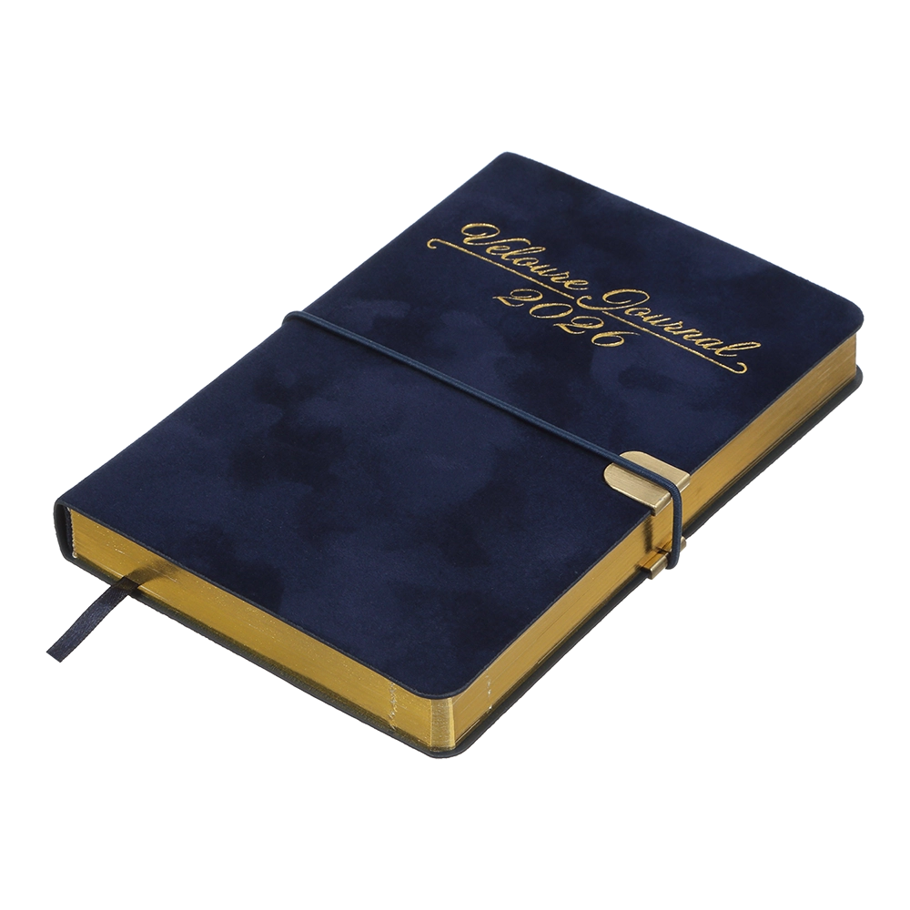 Щоденник датований A6 2026 Buromax Velour синій BM.2512-02