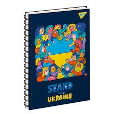 Блокнот YES А5 80 аркушів одинарна спіраль Ukraine 2 151732
