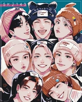 Картина за номерами Origami UA K-pop Stray Kids 40х50 см LW31890